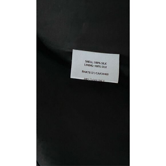 Eileen Fisher Womens Silk Textured Magnetic Closure Jacket Black Petite Sz Small - Picture 7 of 13